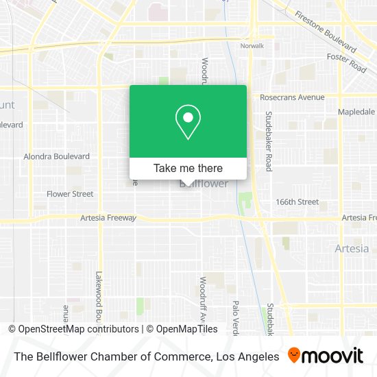 The Bellflower Chamber of Commerce map