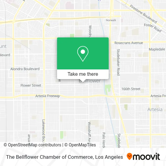The Bellflower Chamber of Commerce map