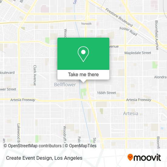 Mapa de Create Event Design