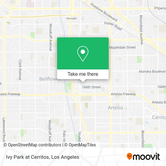 Ivy Park at Cerritos map