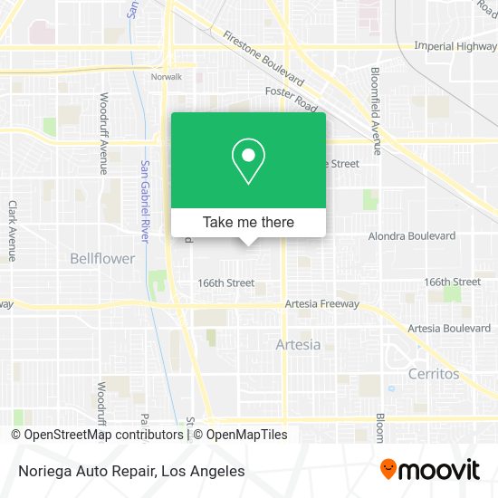 Mapa de Noriega Auto Repair
