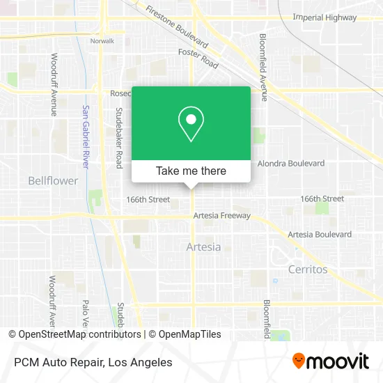 PCM Auto Repair map