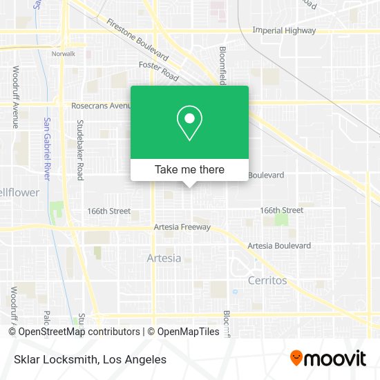 Mapa de Sklar Locksmith