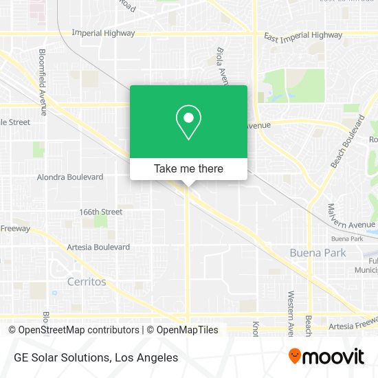 GE Solar Solutions map