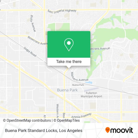 Buena Park Standard Locks map