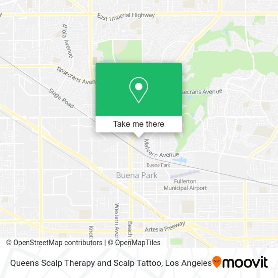 Queens Scalp Therapy and Scalp Tattoo map