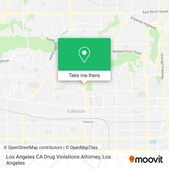 Mapa de Los Angeles CA Drug Violations Attorney