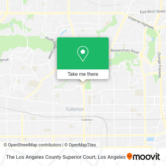 The Los Angeles County Superior Court map