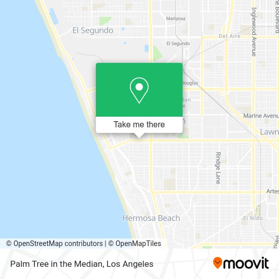 Mapa de Palm Tree in the Median