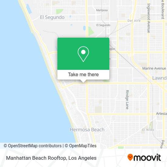 Manhattan Beach Rooftop map