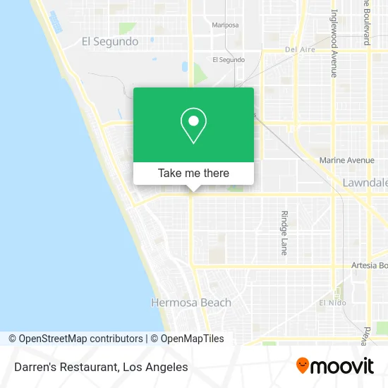 Darren's Restaurant map