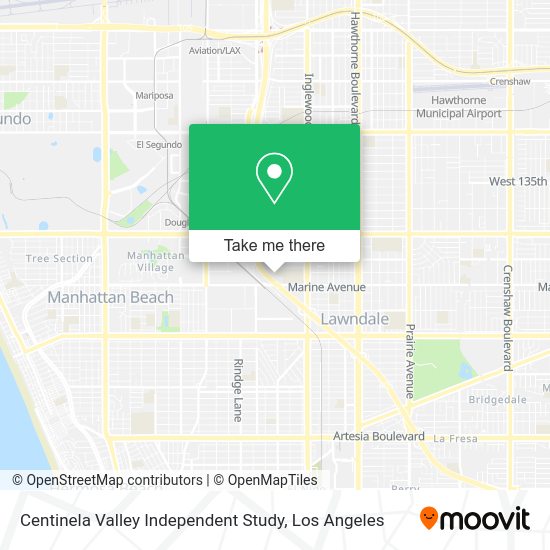 Centinela Valley Independent Study map