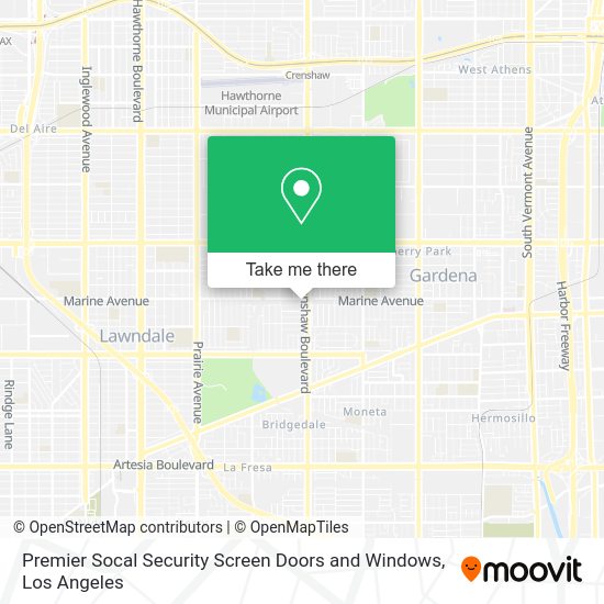 Premier Socal Security Screen Doors and Windows map