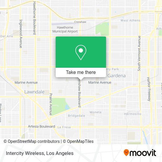 Mapa de Intercity Wireless
