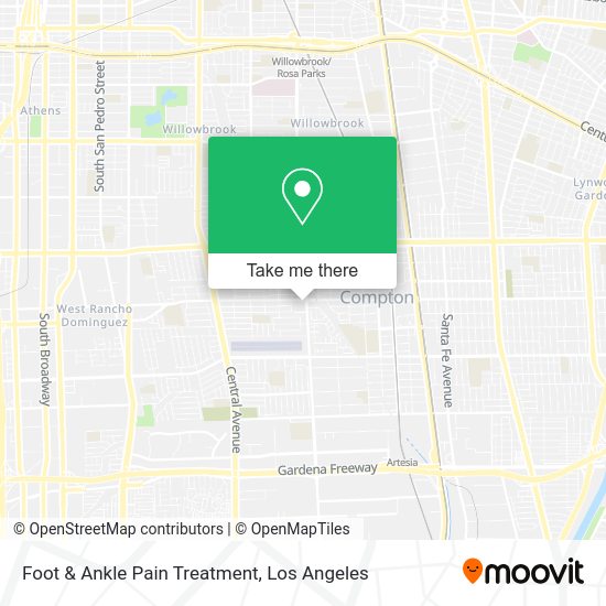Foot & Ankle Pain Treatment map