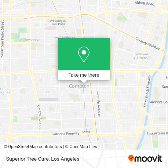 Superior Tree Care map