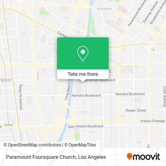 Paramount Foursquare Church map