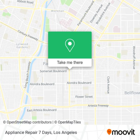Appliance Repair 7 Days map