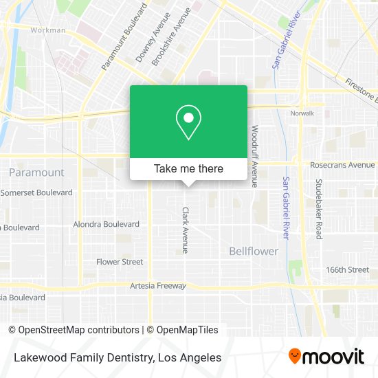 Lakewood Family Dentistry map