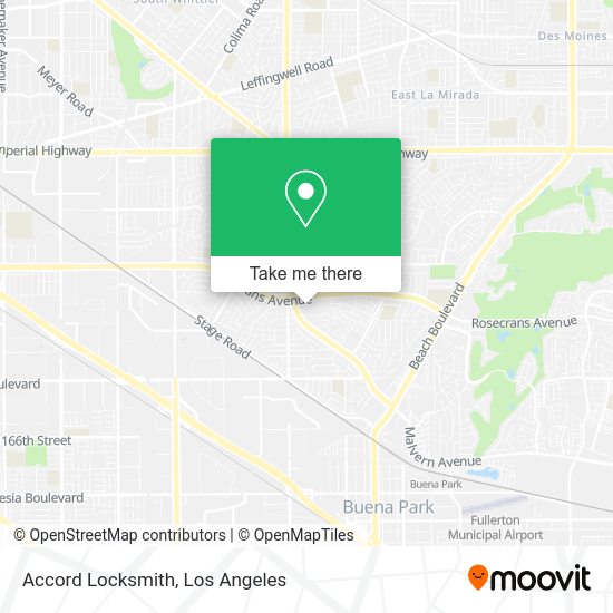 Accord Locksmith map