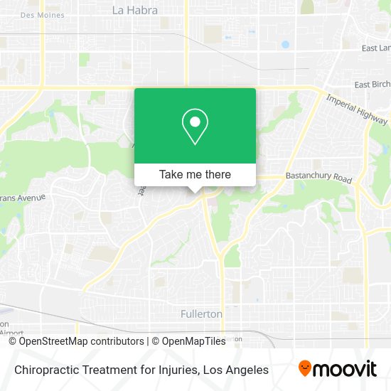 Chiropractic Treatment for Injuries map