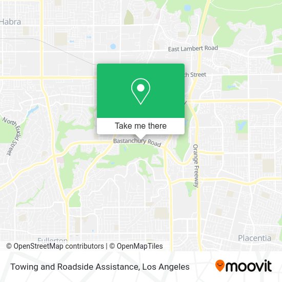 Towing and Roadside Assistance map