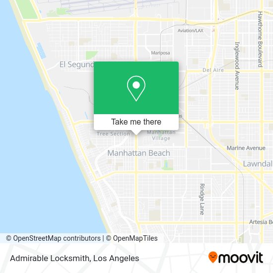 Mapa de Admirable Locksmith