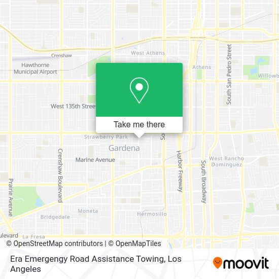 Era Emergengy Road Assistance Towing map