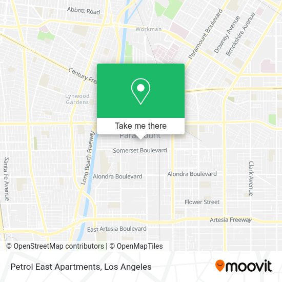Petrol East Apartments map