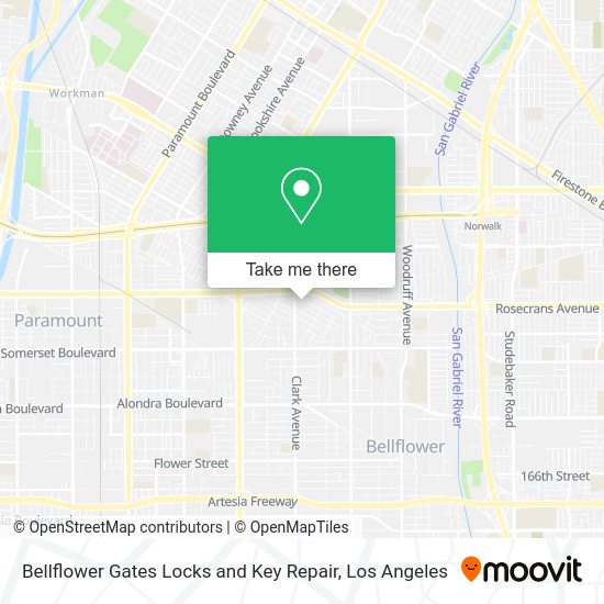 Bellflower Gates Locks and Key Repair map