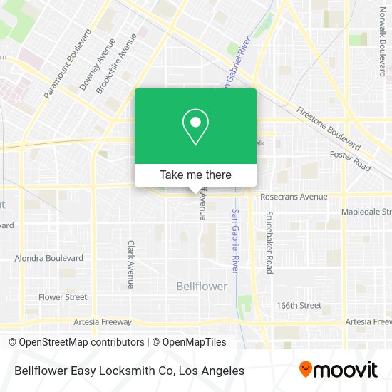 Bellflower Easy Locksmith Co map