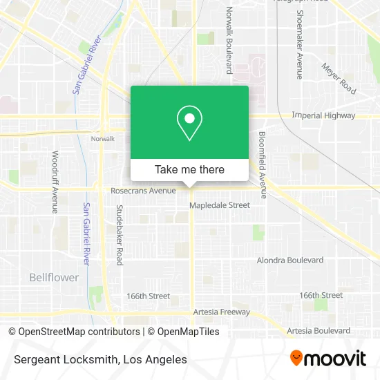 Sergeant Locksmith map