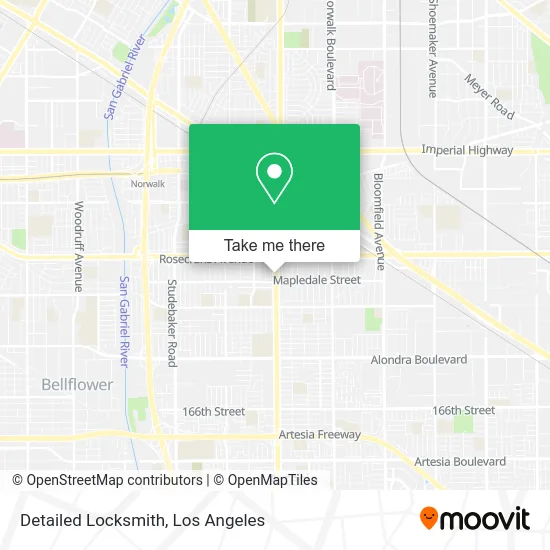 Detailed Locksmith map