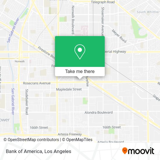 Mapa de Bank of America