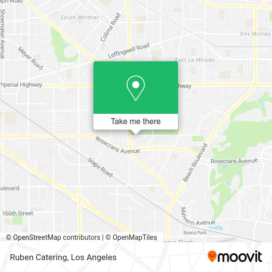 Ruben Catering map