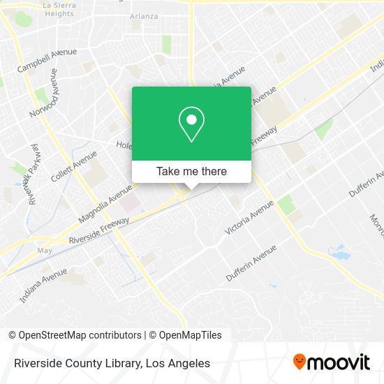 Riverside County Library map