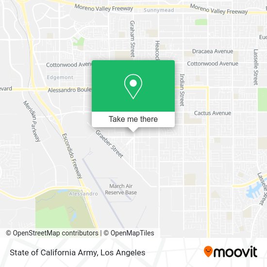 State of California Army map