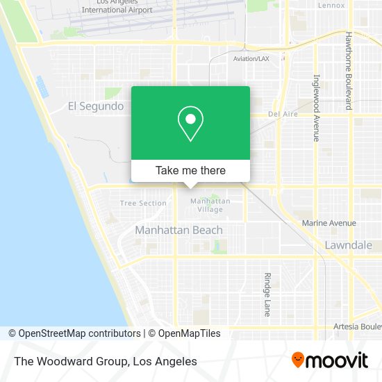 The Woodward Group map