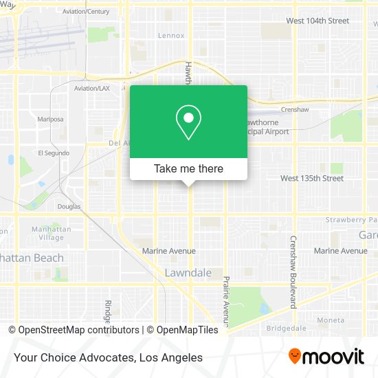 Your Choice Advocates map