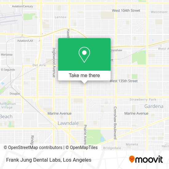 Frank Jung Dental Labs map