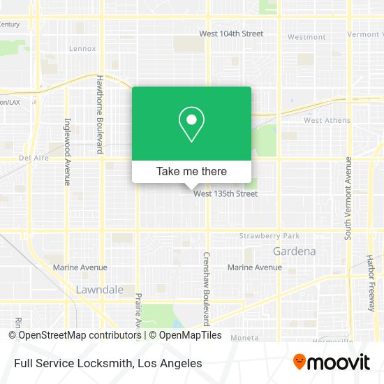 Full Service Locksmith map