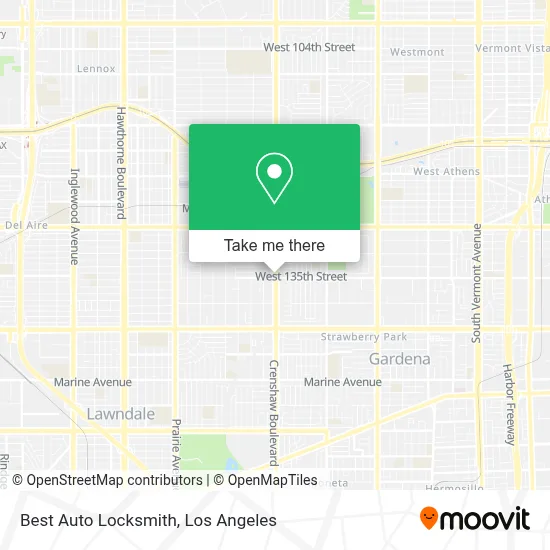 Best Auto Locksmith map