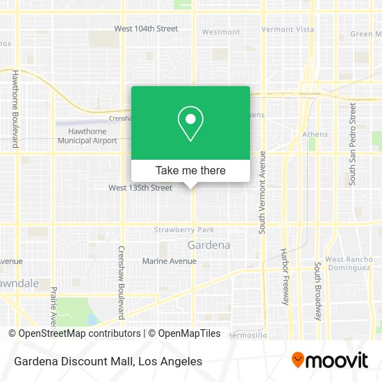 Gardena Discount Mall map