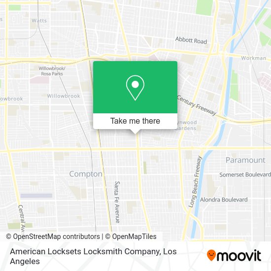 American Locksets Locksmith Company map