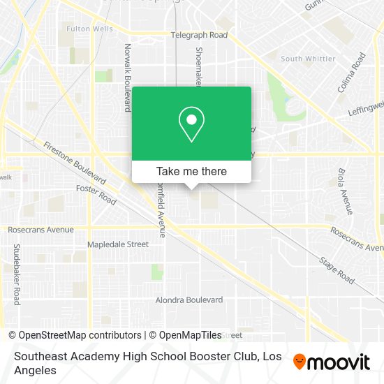 Mapa de Southeast Academy High School Booster Club