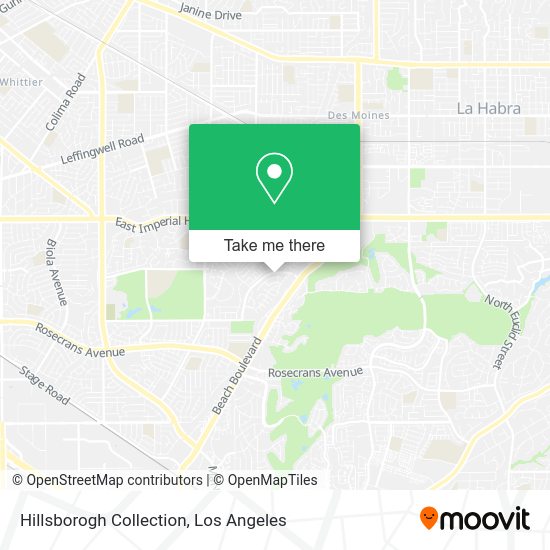 Hillsborogh Collection map