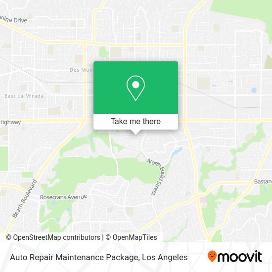 Auto Repair Maintenance Package map