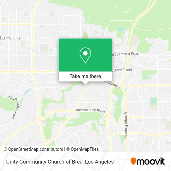 Unity Community Church of Brea map