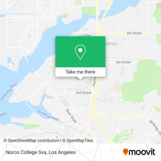 Mapa de Norco College Sva