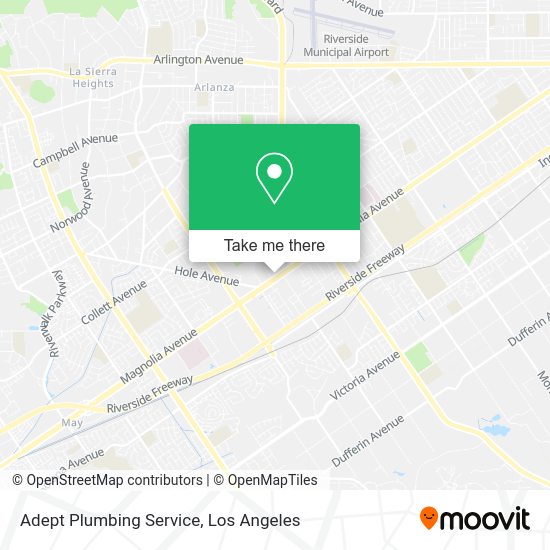 Adept Plumbing Service map